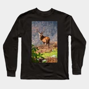 Red Deer Stag Long Sleeve T-Shirt